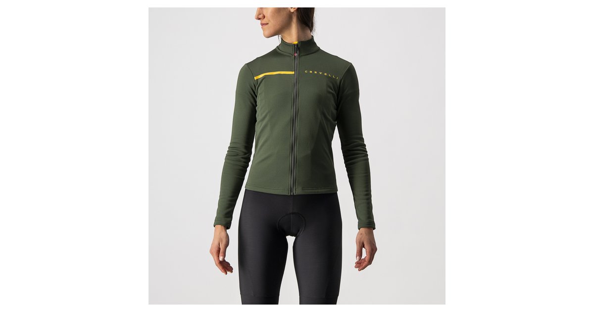 Castelli Sinergia 2 Jersey FZ Military Green/Saffron