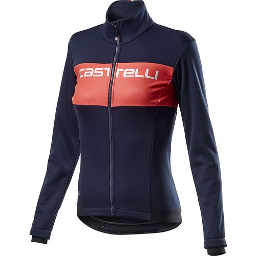 Castelli Women's Como Jacket  - Savile Blue-Brilliant Pink  - XS