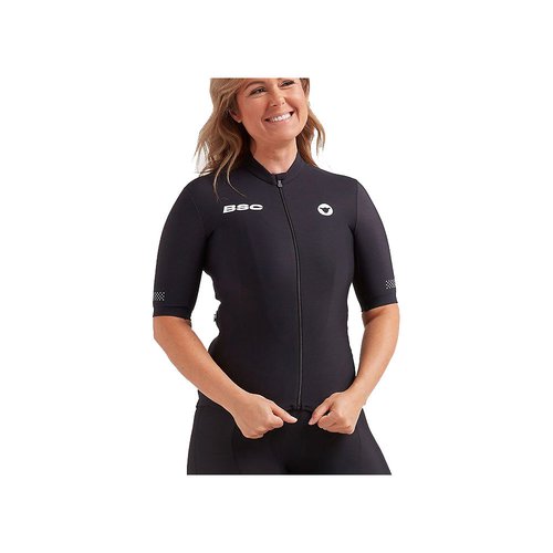 Black Sheep Cycling Women's Elements Thermal Jersey - Schwarz}  - L}