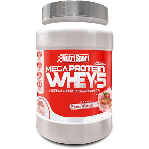 Nutrisport Mega Molkenprotein Erdbeere 900g