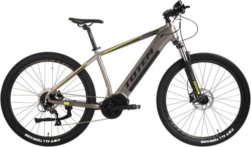 Totem E-Bike "Maurice Pro", 9 Gang, Shimano, Altus, Mittelmotor 250 W, Pedelec, Elektrofahrrad für Damen u. Herren, MTB