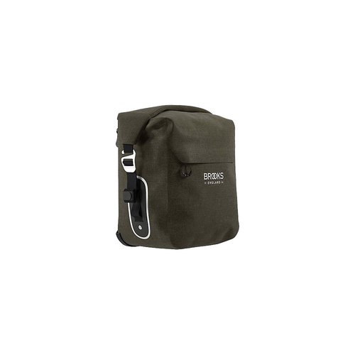 BROOKS ENGLAND Scape Pannier Bag - Small - Mud Green}  - 10-13 Litres}