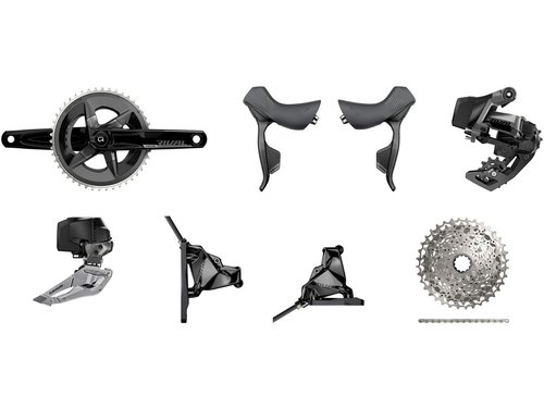 SRAM Rival eTap AXS HRD FM Powermeter Gruppe 2x12-fach 33-46