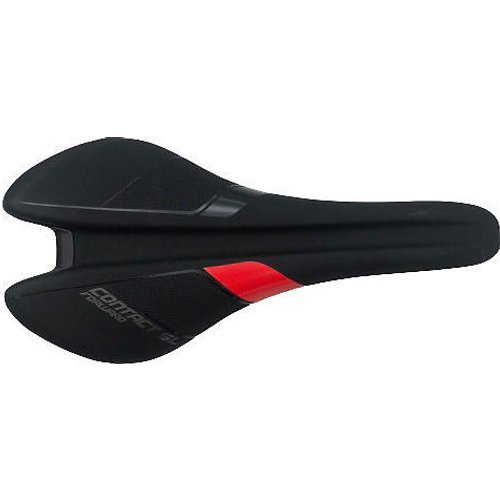 GIANT Contact SL VL-1750 Forward Saddle - Schwarz/Rot  - Steel Rails