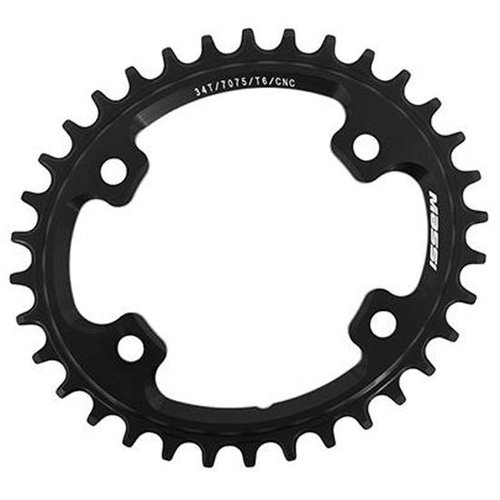 Massi Narrow Compatible Shimano Oval 96 Bcd Chainring Schwarz 34t