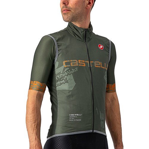 Castelli Graffiti Pro Light Wind Radweste - Street Art Cypress