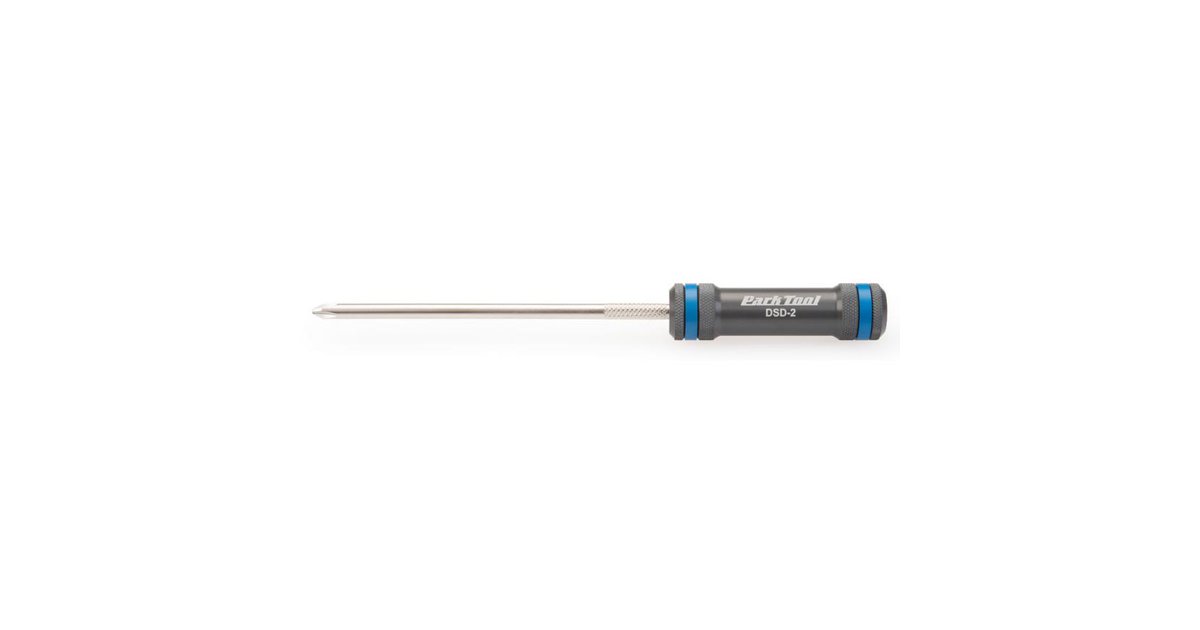 Park Tool DSD-4 Cacciavite Per Deragliatore A Lama Piatta 5 Mm - Manico In Alluminio, Blu