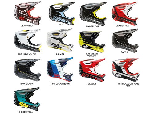 100percent 100% Aircraft DH carbon helmet MIPS Raw 2