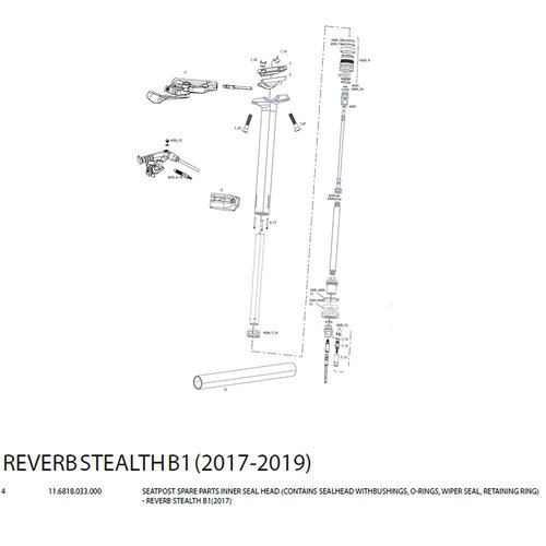 RockShox Reverb Stealth Inner B1 2017 Abstandshalter