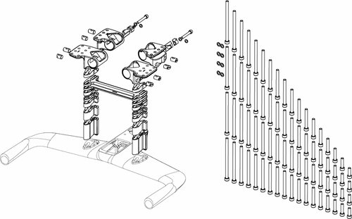 Cube Bracket Set für Lenkeraufsatz Aerium