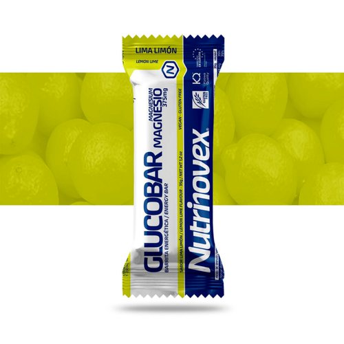 Nutrinovex Glucobar Lime Lemon Energy Bar 35g