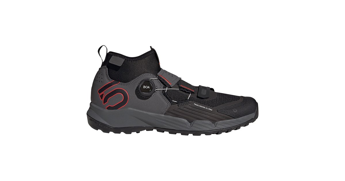 FIVE Trailcross Pro Clip In MTB Shoes AW22 grey fivecore black
