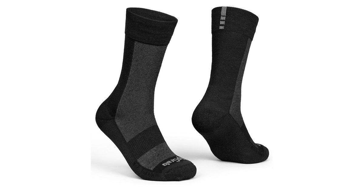 GripGrab Alpine Merino High Cut Winter Socks Schwarz} S}