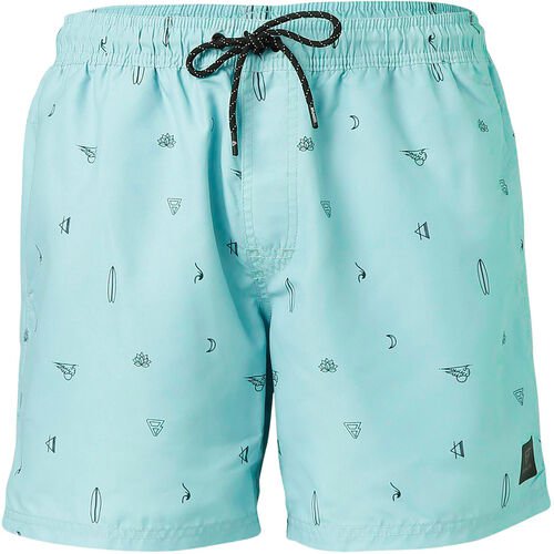 brunotti BRUNOTTI Badeshorts "CrunECO", Allover-Print, Mesh-Innenhose, für Herren, mint, XL
