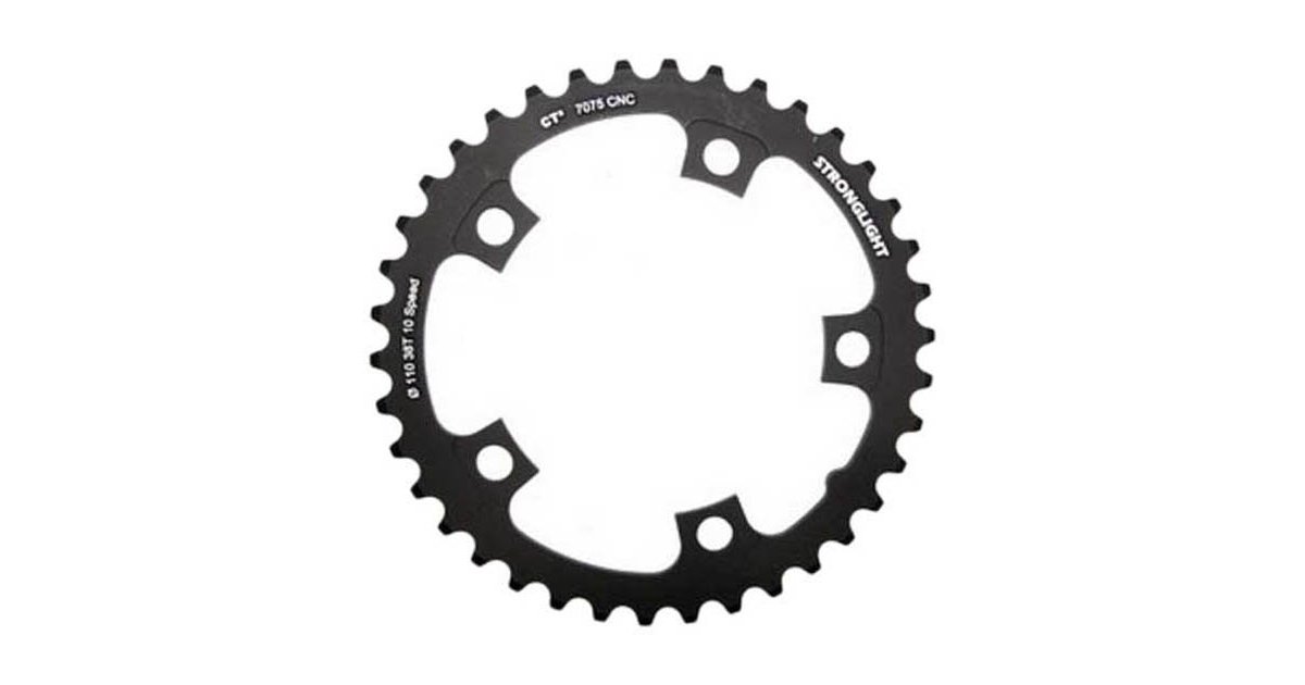 Plateau Stronglight CT2 – 53 Dents – 135 BCD – Noir – 9/10 Vitesses