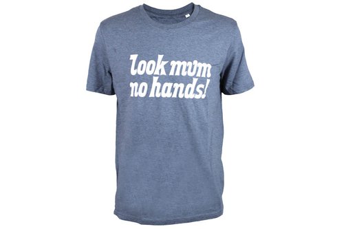Look Mum No Hands! T-Shirt - blauweiß