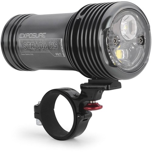 Exposure Strada MK11 RS Front Light with AKTiv - Gun Metal Black}