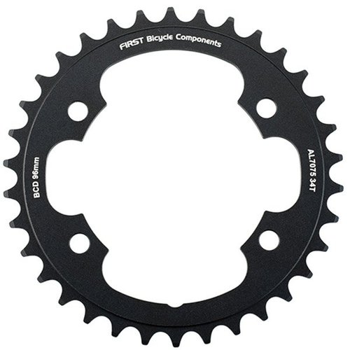 First Round 4 Bolts Fitting 96 Bcd Chainring Schwarz 32t