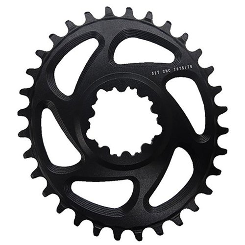 First Direct Mount Oval 0 Mm Offset Chainring Schwarz 32t