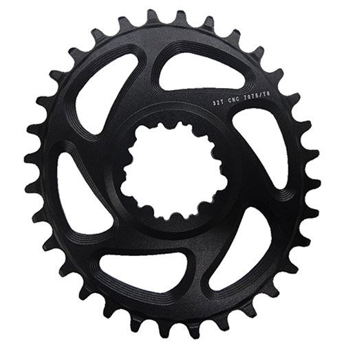 First Direct Mount Oval 3 Mm Offset Chainring Schwarz 30t