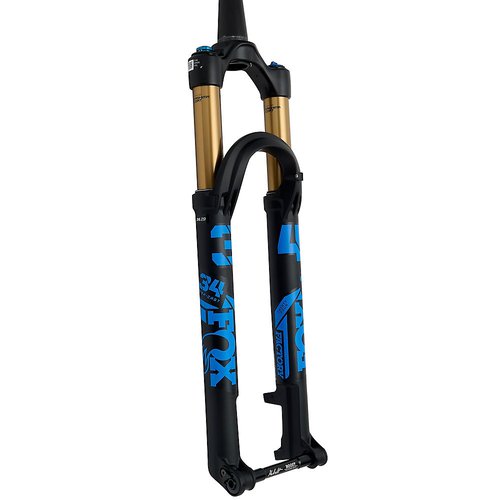 FOX 34 Float SC Factory Remote Boost Fork 2022 - Matte Black - Deep Lake Blue}  - 120mm Travel