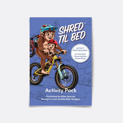 Kids Ride Shotgun Shred Til Bed – Das MTB Activity Pack
