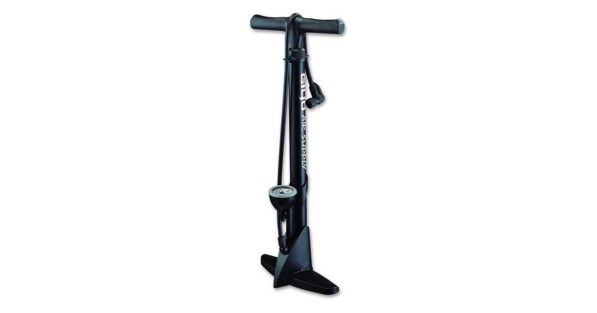 Giyo Floor Pump With Pressure Gauge Schwarz