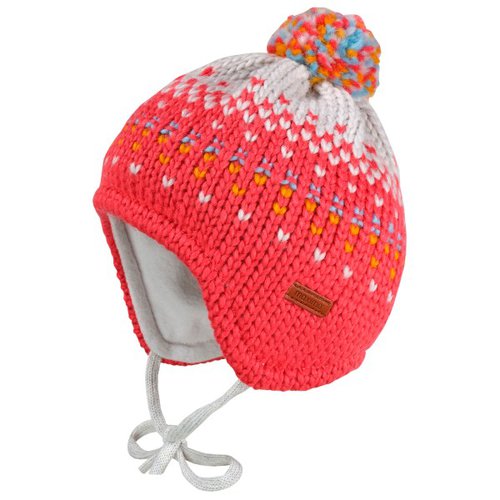 Maximo Baby Girl's Mütze ausgenäht Gr 47 cm rot
