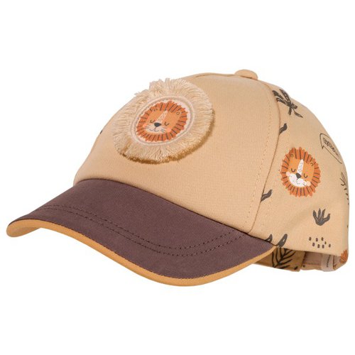 Maximo Baby Boy's Cap Lion Patch Waschoptik Klett