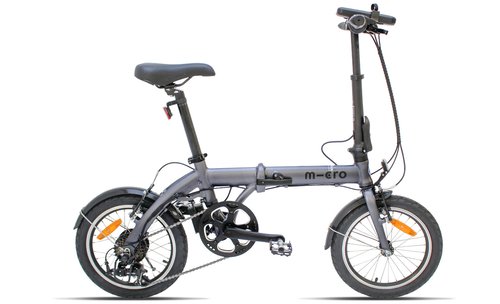 Micro Mikro E-Bike - 16 Zoll 87Wh 6K Faltrad - grau matt - 2023