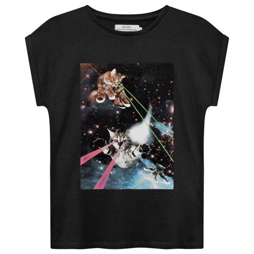 Dedicated Women's T-Shirt Visby Lazer Cats Gr L schwarz