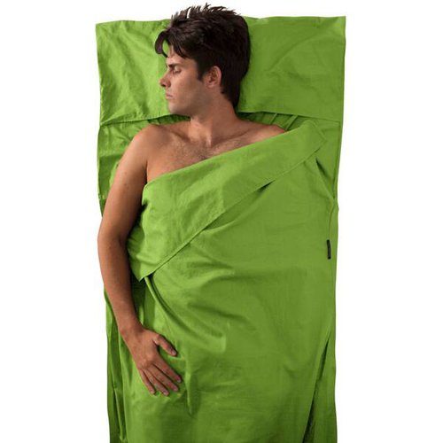 Sea To Summit Schlafsack Premium Cotton Travel Liner - Traveller (with Pillow slip) Green