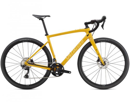 Specialized Diverge Sport Carbon - Gravel Bike 2021 | gloss brassy yellow-sunset yellow-chrome-clean - " 56 cm"