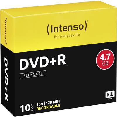 Intenso 4111652 DVD+R Rohling 4.7 GB 10 St. Slimcase