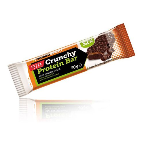 Named Sport Crunchy Protein 40g 24 Units Brownie Energy Bars Box Orange
