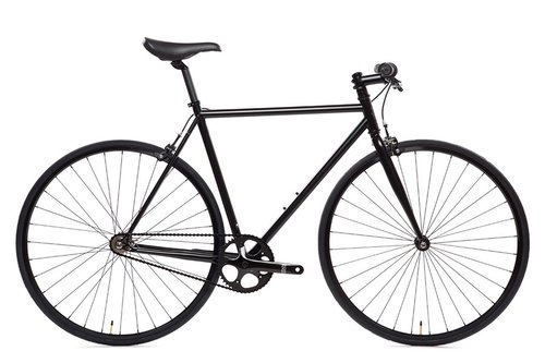 State Bicycle Co. State Bicycle 4130 Core Line Fixie  Singlespeed Fahrrad - Matte Black 6.0