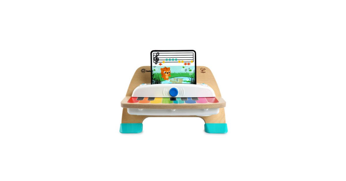 Piano Miniature Baby Einstein By Hape - Jouet D'éveil Musical En Bois Pour Bébés - Hochet Et Clavier