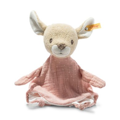 Steiff Raja Reh Schmusetuch, beige/rosa