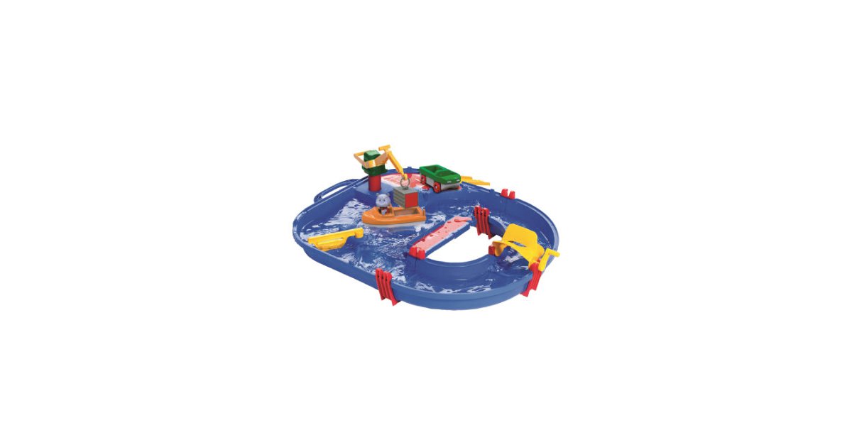 AquaPlay 102 Courbes - Set De 2 Extensions Bleues Pour Circuit D'Eau