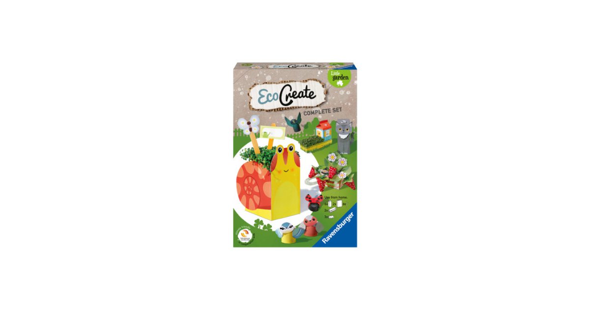 Ravensburger EcoCreate Safari Bastelset – Upcycling Für Kinder Ab 6 Jahren | Nachhaltiger Bastelspaß