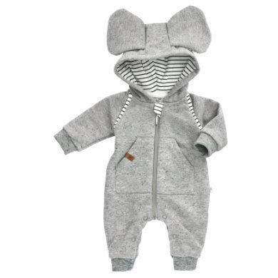 Koala Baby Overall Strampler Sweet Bunny - by weiß grau