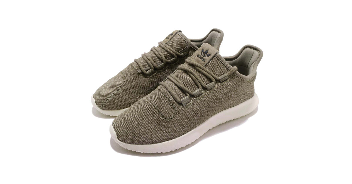 adidas Originals Tubular Shadow Damen Sneaker Khaki weiB 37 1 3 UK 4.5