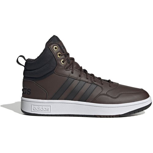 Adidas Hoops 3.0 Mid-Top Winterized gefütterte Sneaker Herren brown/cblack/goldmt 40 2/3