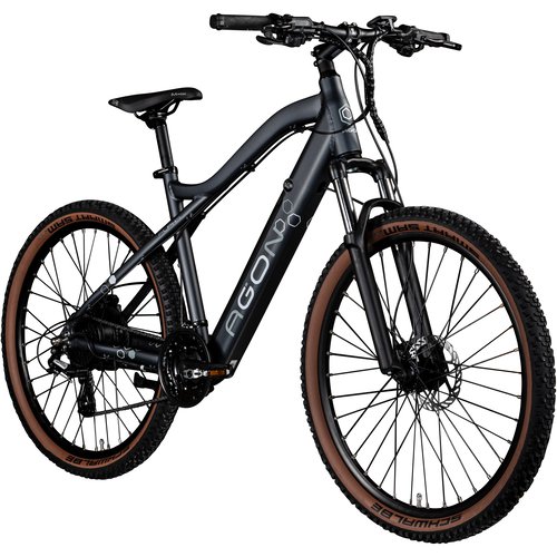 Agon Alpha E Bike Mountainbike Herren oder Damen 170 - 190 cm Pedelec 27,5 Zoll Hardtail MTB Trail mit Ananda Motor