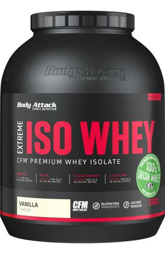 Body Attack Extreme Iso Whey, 1800g, Strawberry Cream