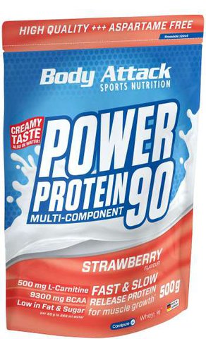 Body Attack Power Protein 90, 500g, Banana