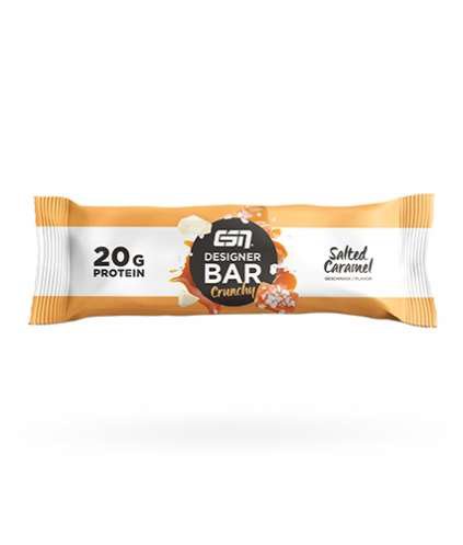 Esn Fitmart Gmbh Und Co. Kg ESN Designer Bar Crunchy, 1 Riegel, 60g, Chocolate Caramel