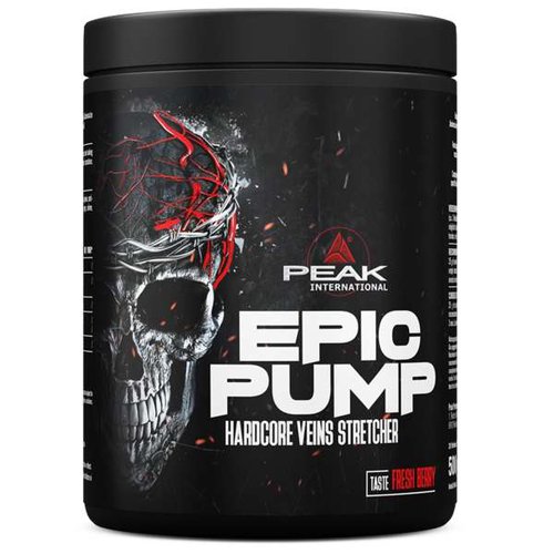 Peak Epic Pump Booster, 500g - Pre Workout Booster, Red Apple