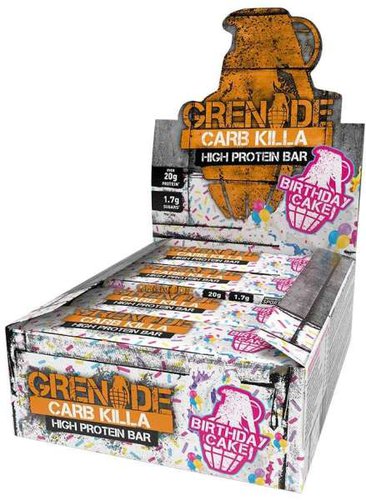 Grenade Carb Killa High Protein Bar, 12 x 60g, White Chocolate Salted Peanut