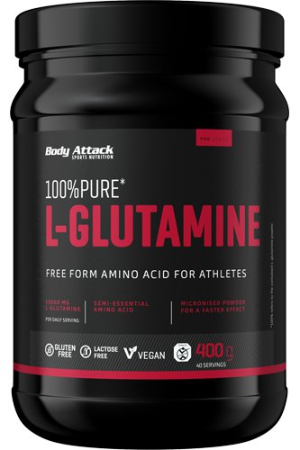 Body Attack 100 L-Glutamine, 400g